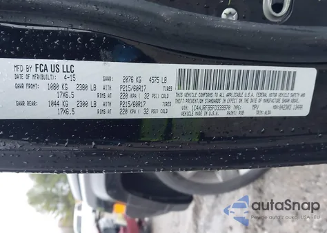 2015 Jeep Patriot High Altitude Edition из США, поврежденный, VIN 1C4NJRFB5FD339970